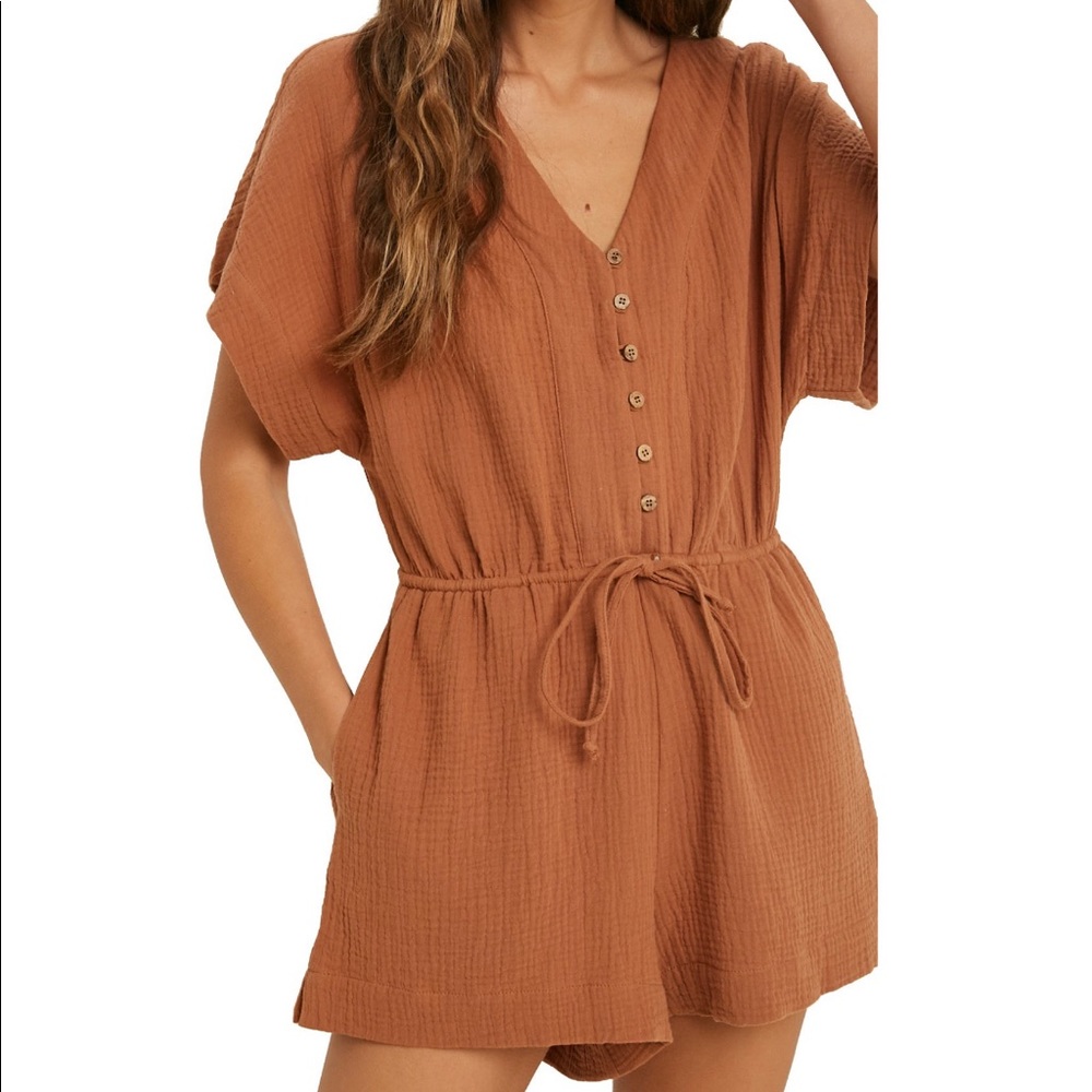 Shorts Romper with Pockets